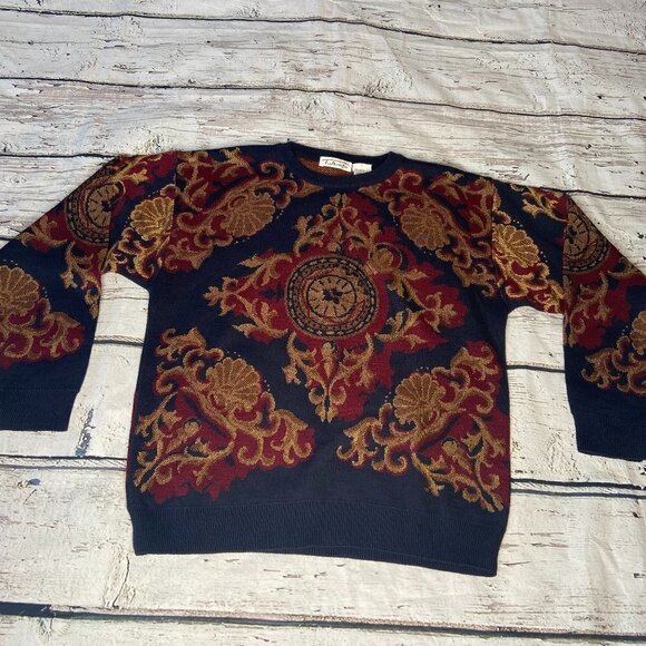 Talbots Sweaters - Talbots Vintage Fleur de Lis Crewneck Sweater Size S